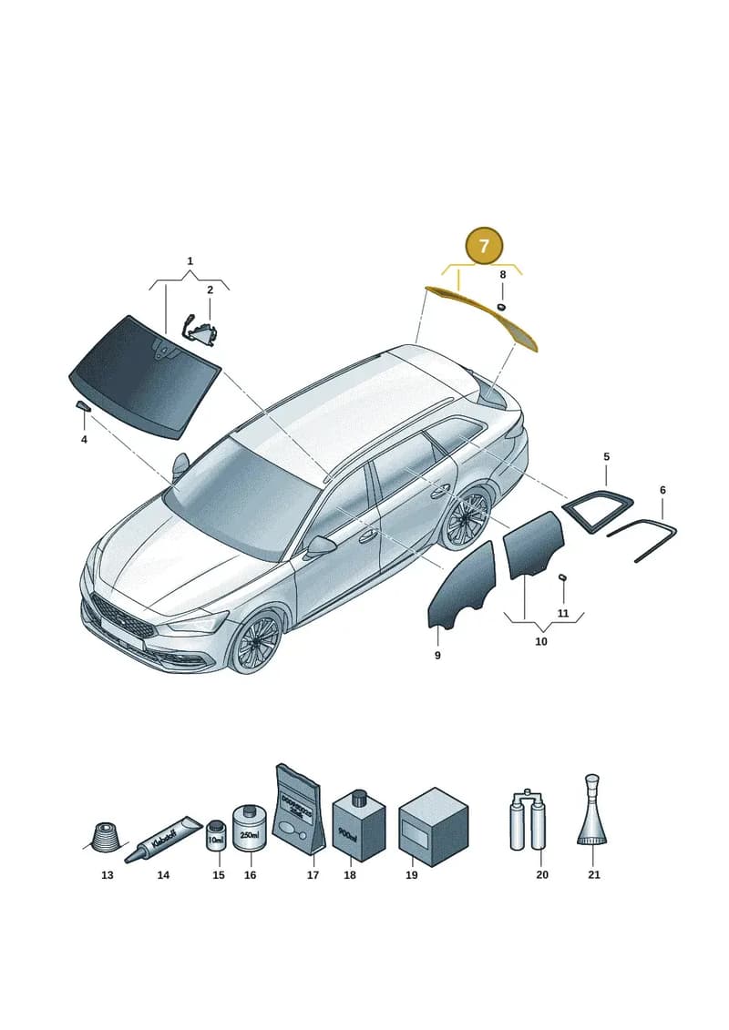 5FE845051BNVB — SEAT Leon (2019-) diagram 5fn845010, position 7