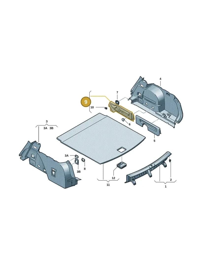 5FE8588604PK — SEAT Leon (2019-) diagram 5fn867080, position 9