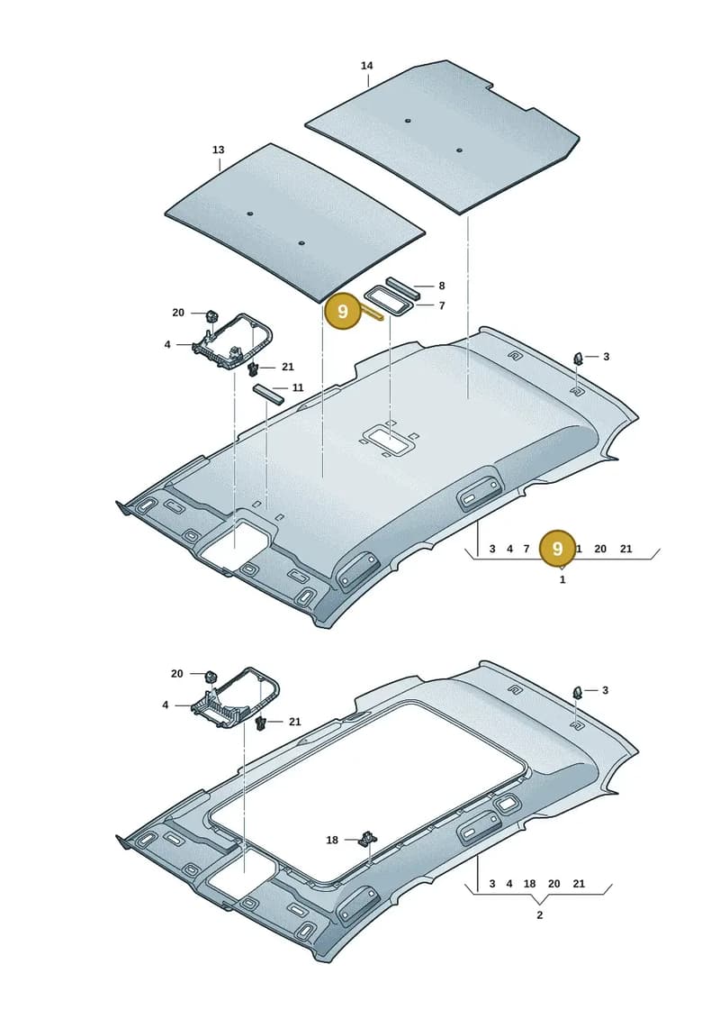 5FE867596D — SEAT Leon (2019-) diagram 5fn867055, position 9
