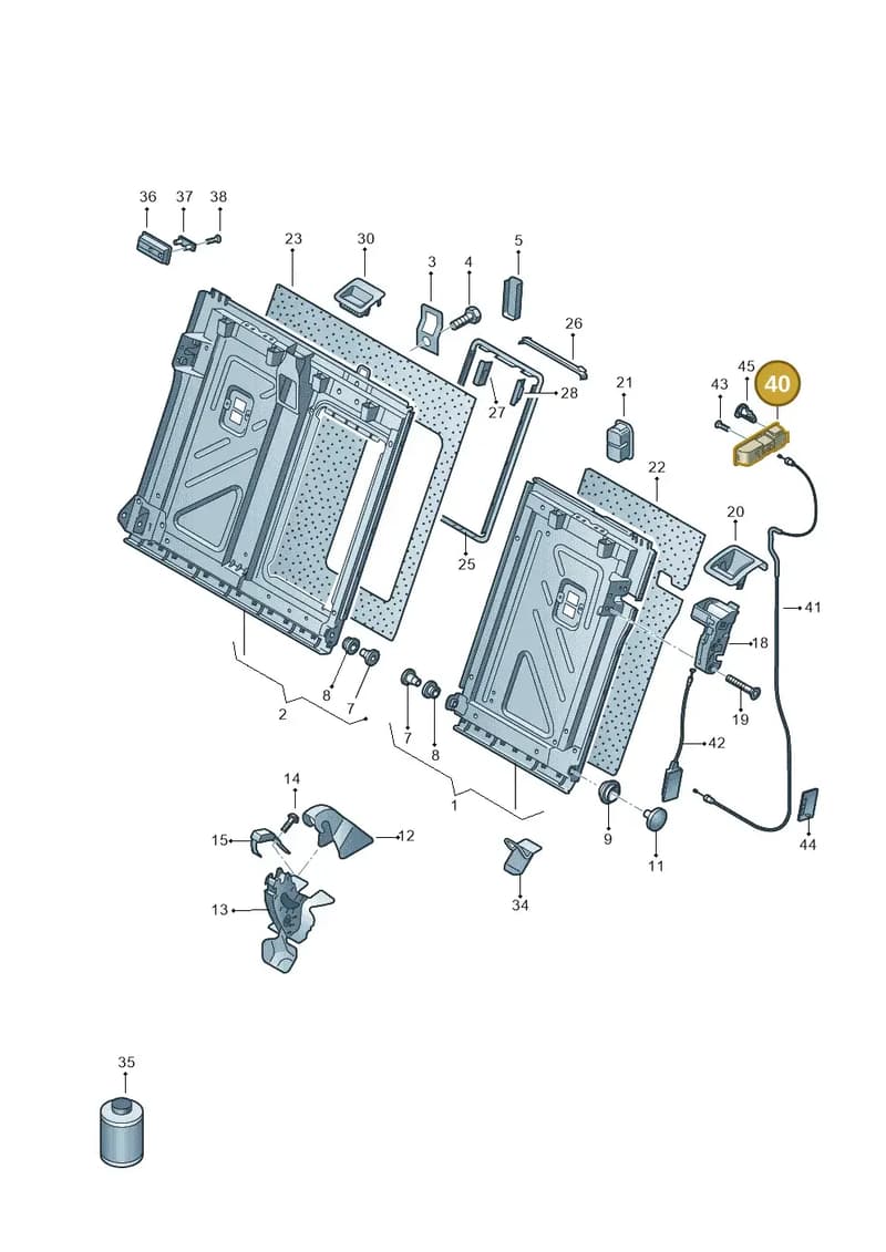 5FE885592BECZ — SEAT Leon (2019-) diagram 763885700, position 40