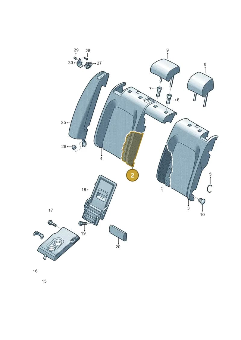 5FE885776 — SEAT CUPRA Formentor (2020-) diagram 830885080, position 2