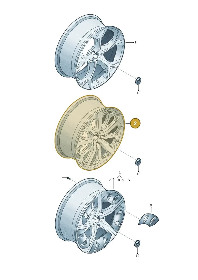 5FF601025AASGN — SEAT CUPRA Formentor (2020-) diagram 5ff601060, position 2