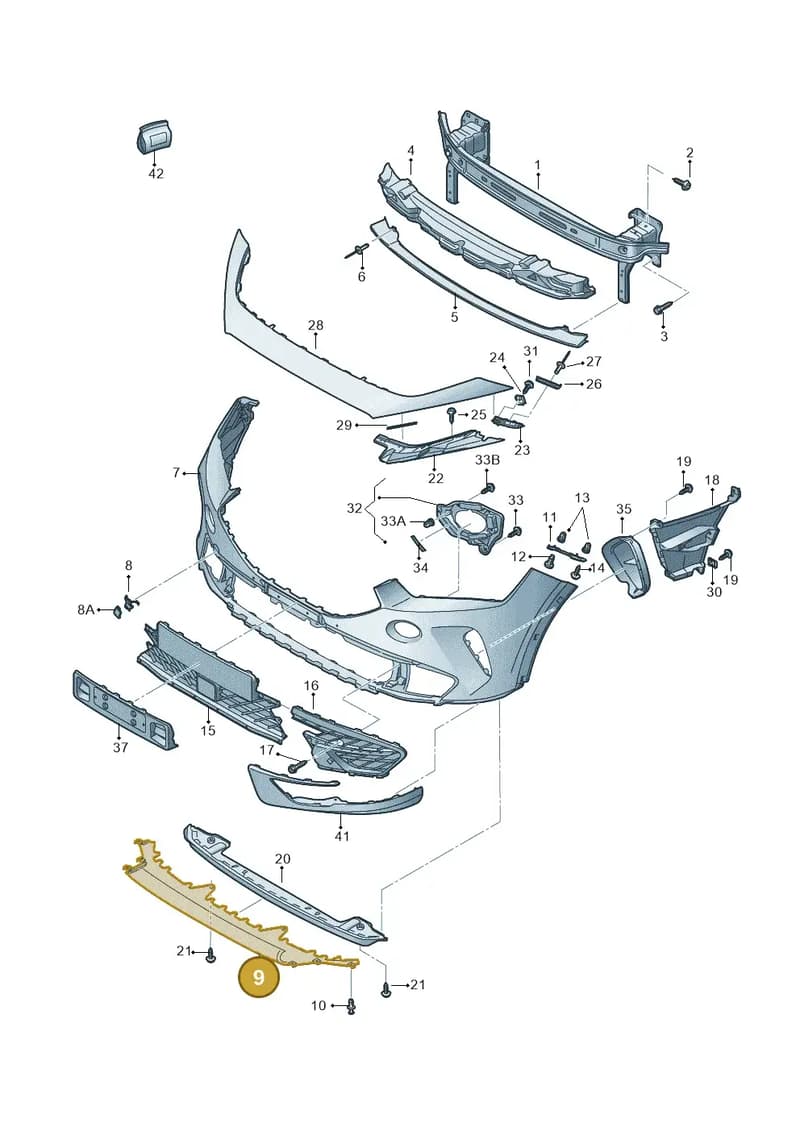 5FF805902C041 — SEAT CUPRA Formentor (2020-) diagram 5ff807000, position 9