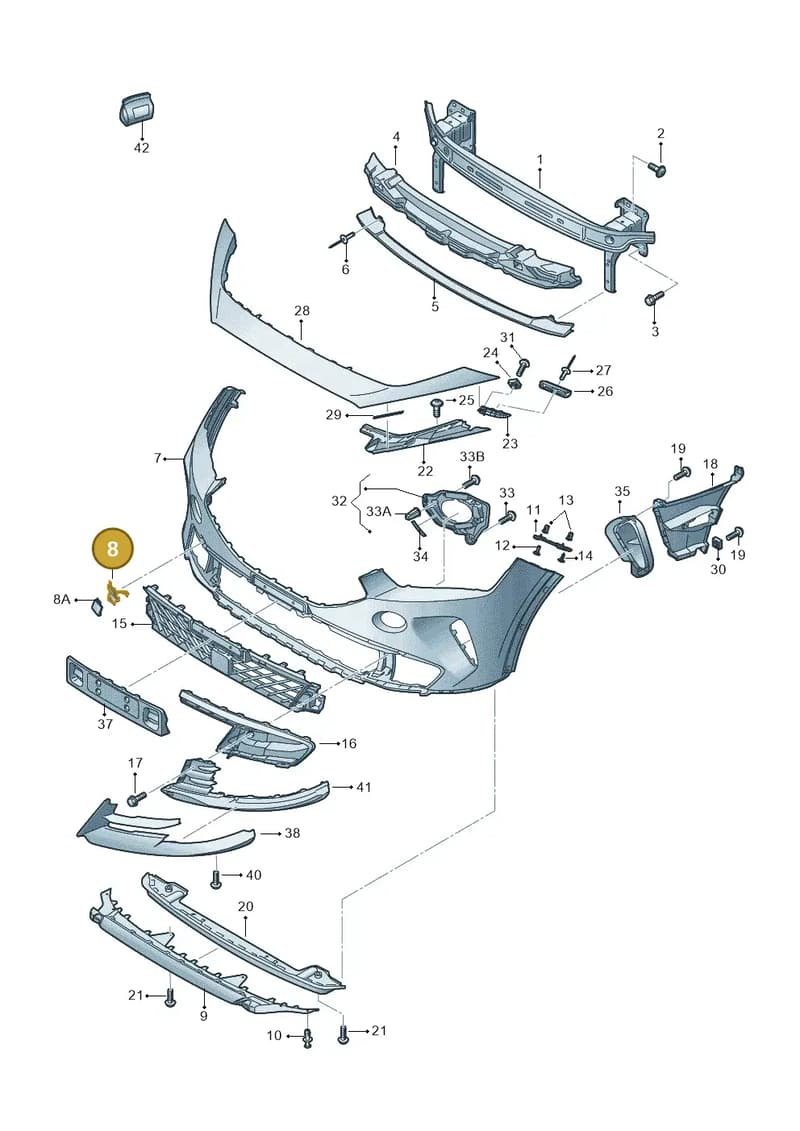 5FF807241GRU — SEAT CUPRA Formentor (2020-) diagram 5ff807020, position 8