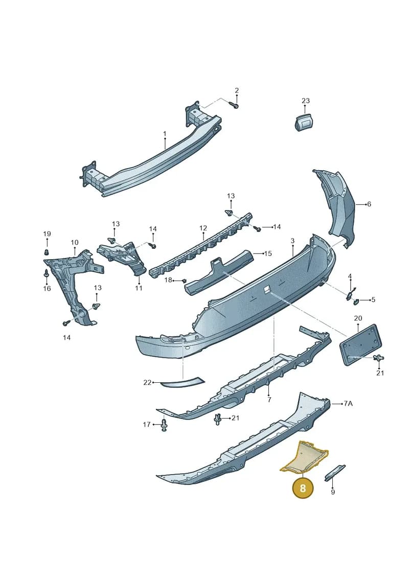 5FF8072979B9 — SEAT CUPRA Formentor (2020-) diagram 5ff807050, position 8