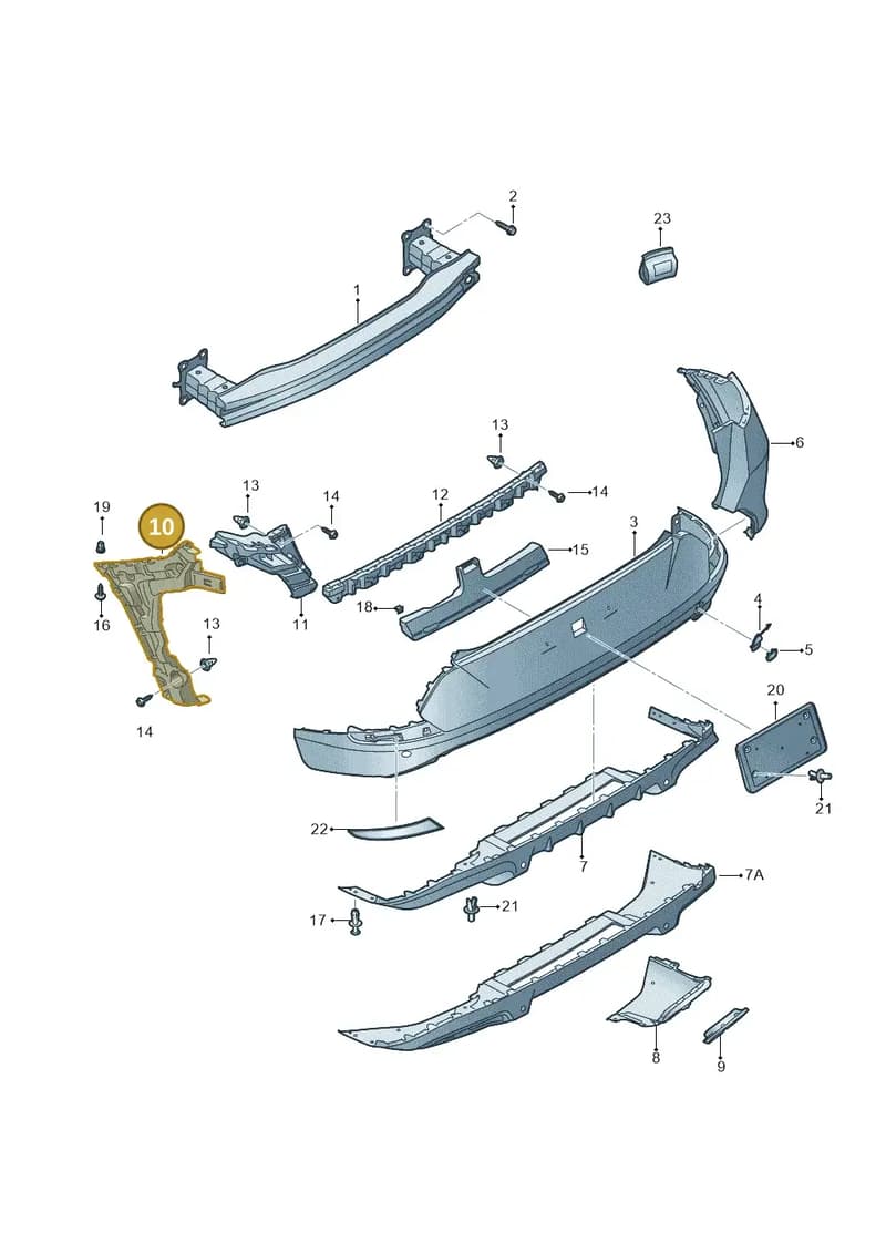 5FF807394D — SEAT CUPRA Formentor (2020-) diagram 5ff807050, position 10