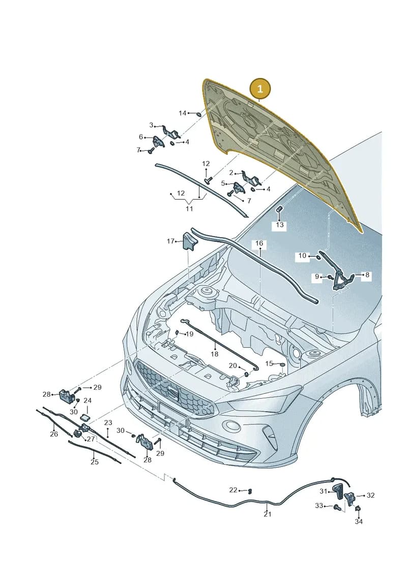 5FF823031E — SEAT CUPRA Formentor (2020-) diagram 5ff823000, position 1
