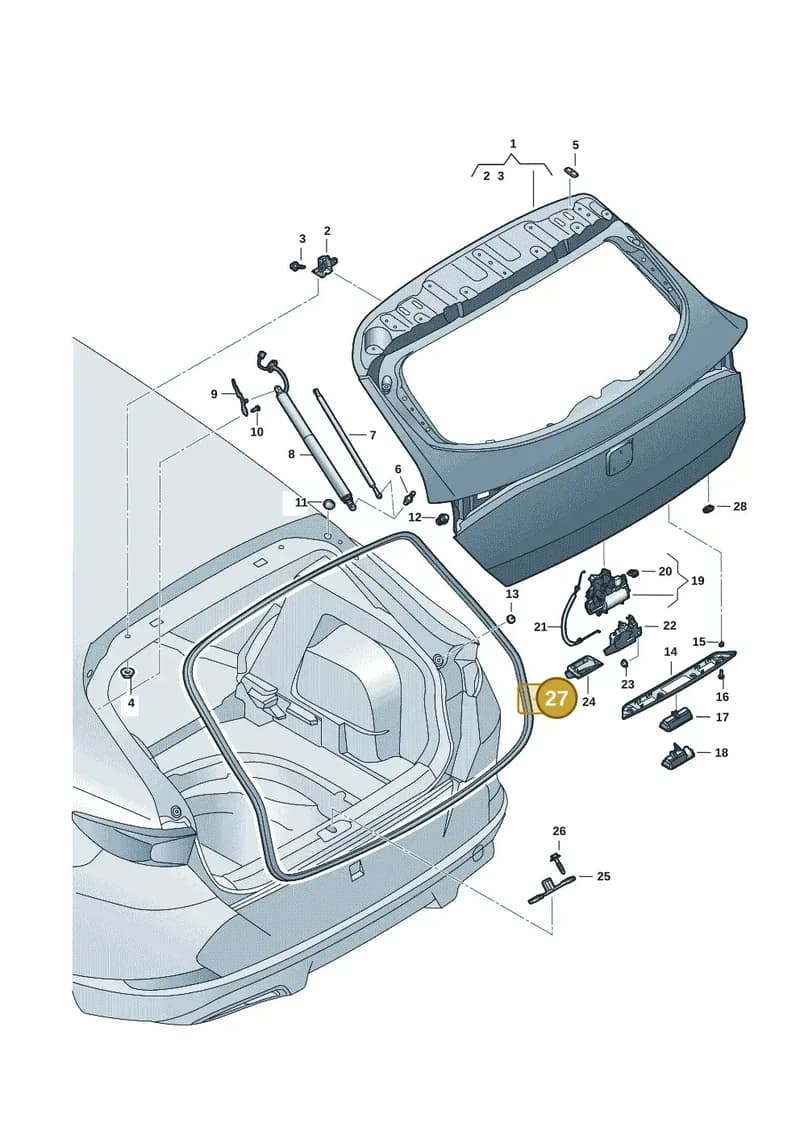 5FF827705C9B9 — SEAT CUPRA Formentor (2020-) diagram 5ff827000, position 27