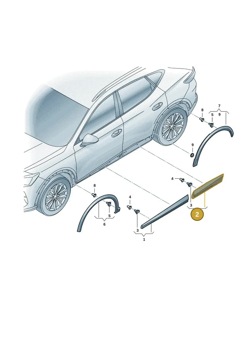 5FF854950BGRU — SEAT CUPRA Formentor (2020-) diagram 5ff853030, position 2