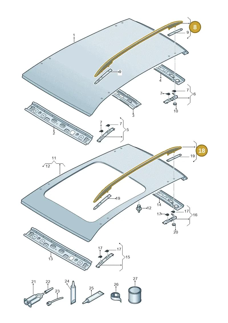 5FF860025B041 — SEAT CUPRA Formentor (2020-) diagram 5ff817000, position 8+18
