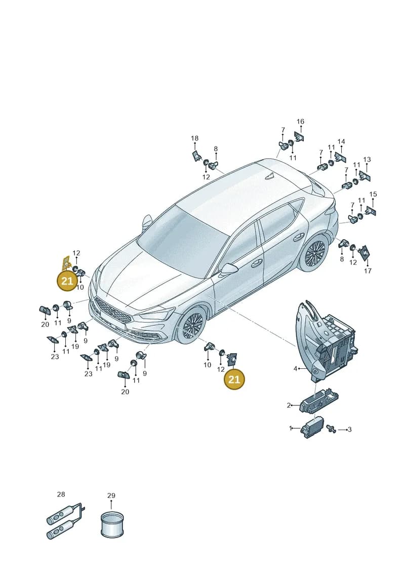 5FF919493BGRU — SEAT CUPRA Formentor (2020-) diagram 5fn919000, position 21