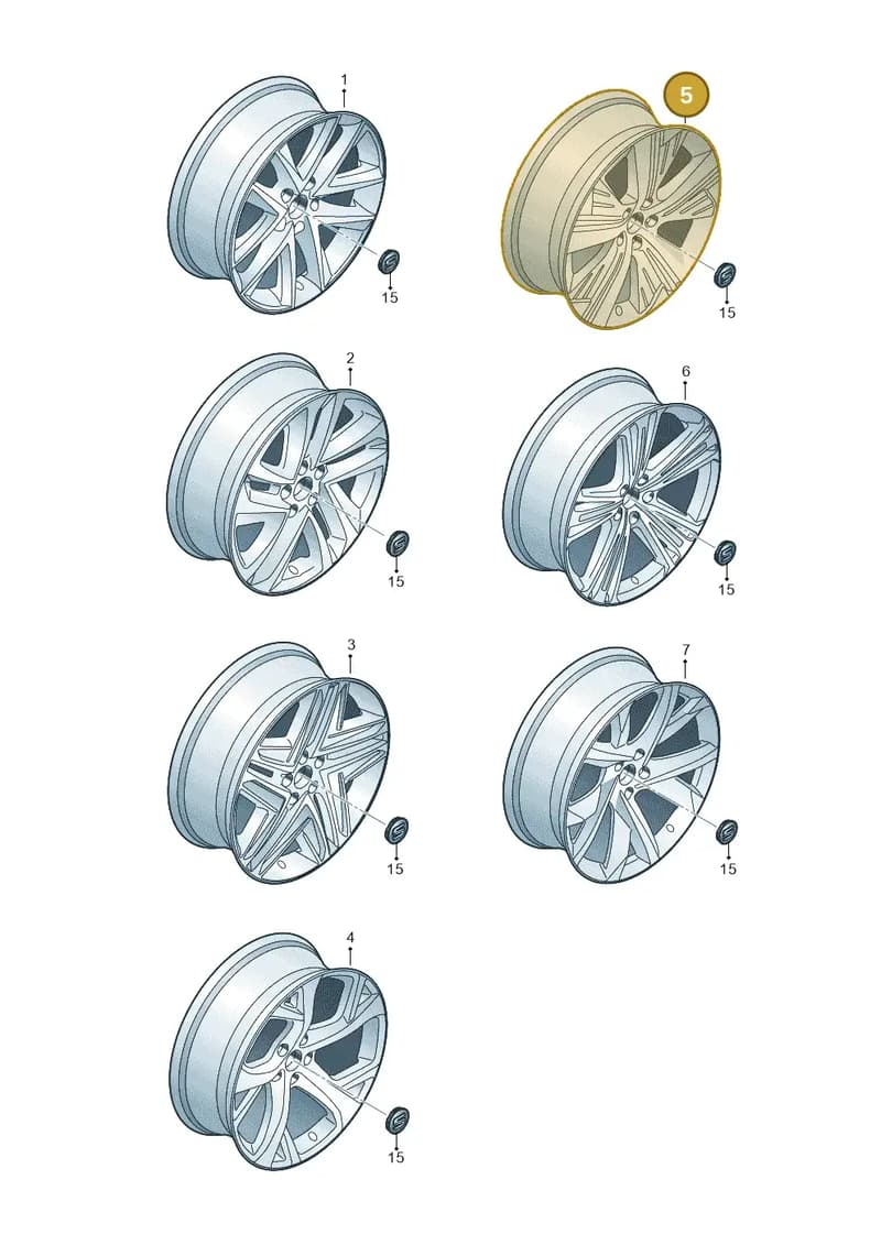 5FJ601025G2OJ — SEAT Tarraco (2018-2024) diagram 591601055, position 5