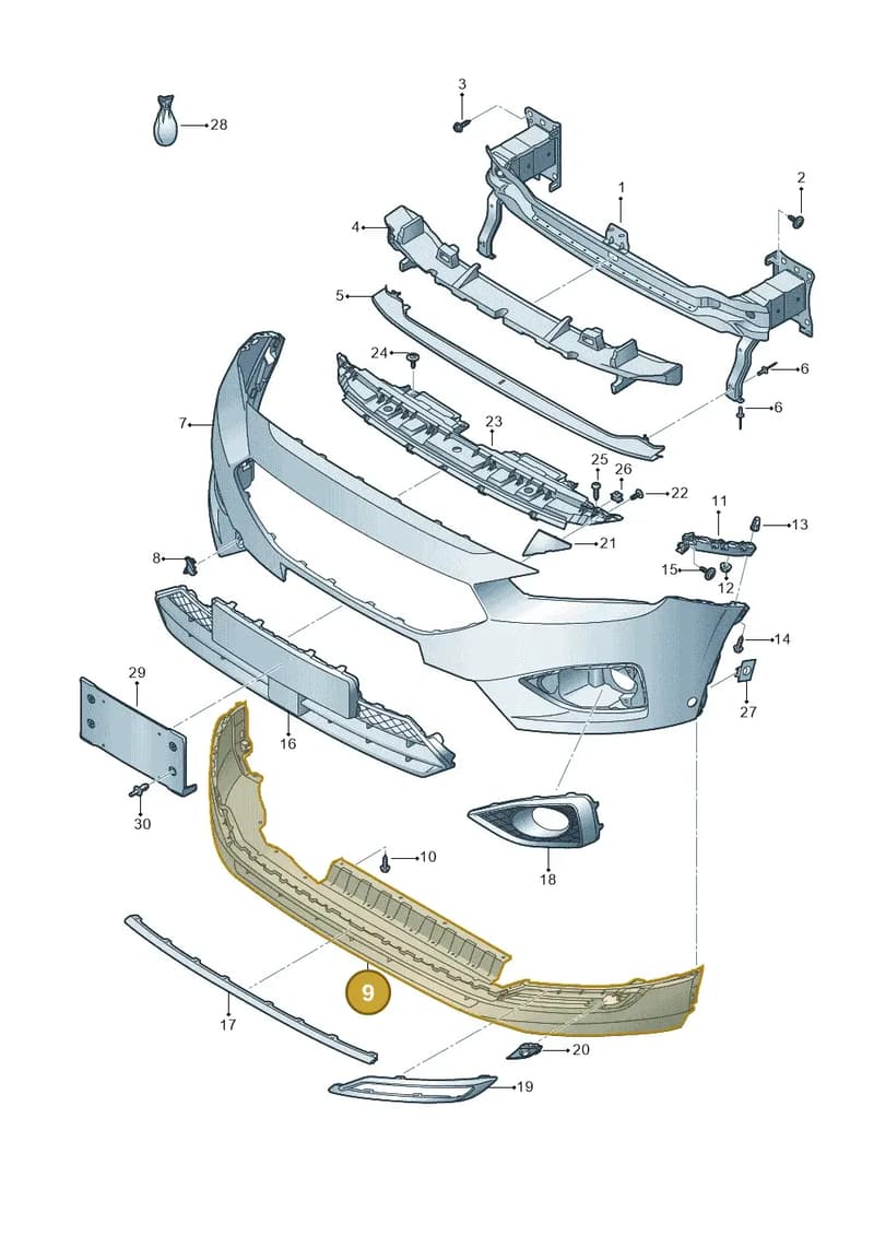 5FJ805903BGRU — SEAT Tarraco (2018-2024) diagram 591807000, position 9