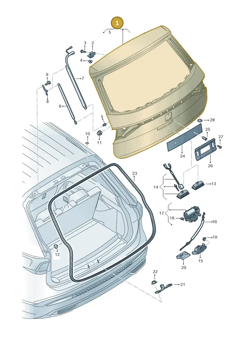 5FJ827025A — SEAT Tarraco (2018-2024) diagram 591827000, position 1