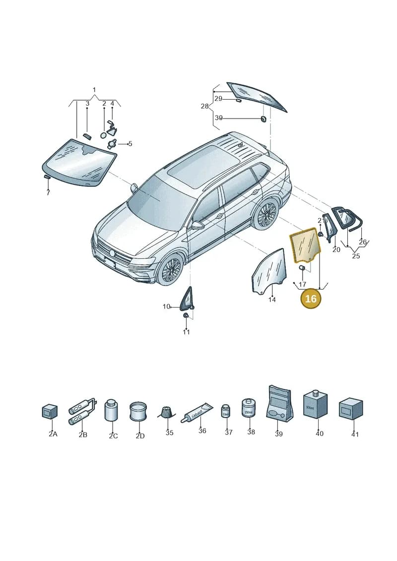 5FJ845025A — SEAT Tarraco (2018-2024) diagram 833845000, position 16