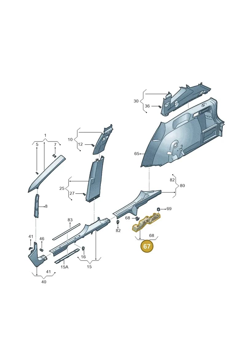 5FJ853232B — SEAT Tarraco (2018-2024) diagram 591867070, position 67