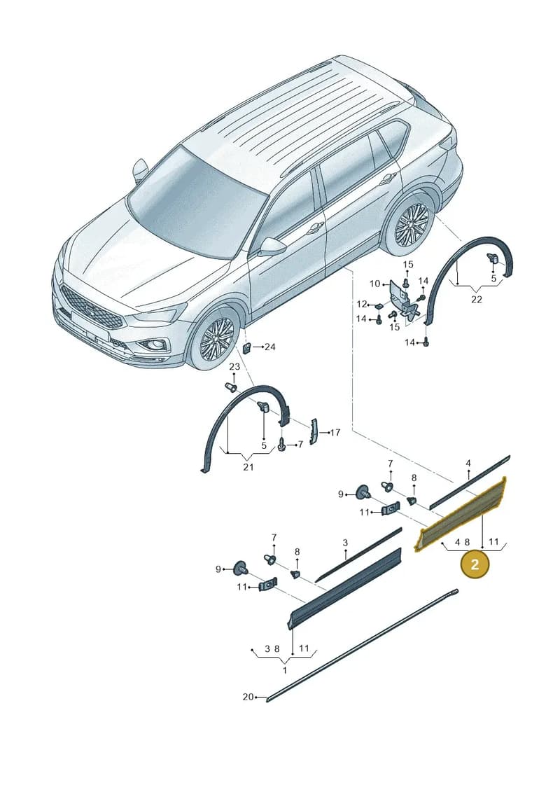 5FJ854949D9B9 — SEAT Tarraco (2018-2024) diagram 591853020, position 2