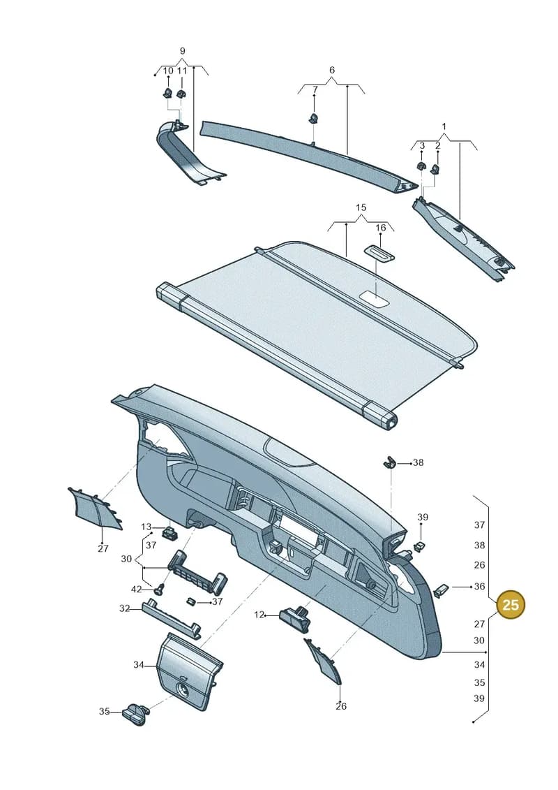 5FJ86760182V — SEAT Tarraco (2018-2024) diagram 833867900, position 25