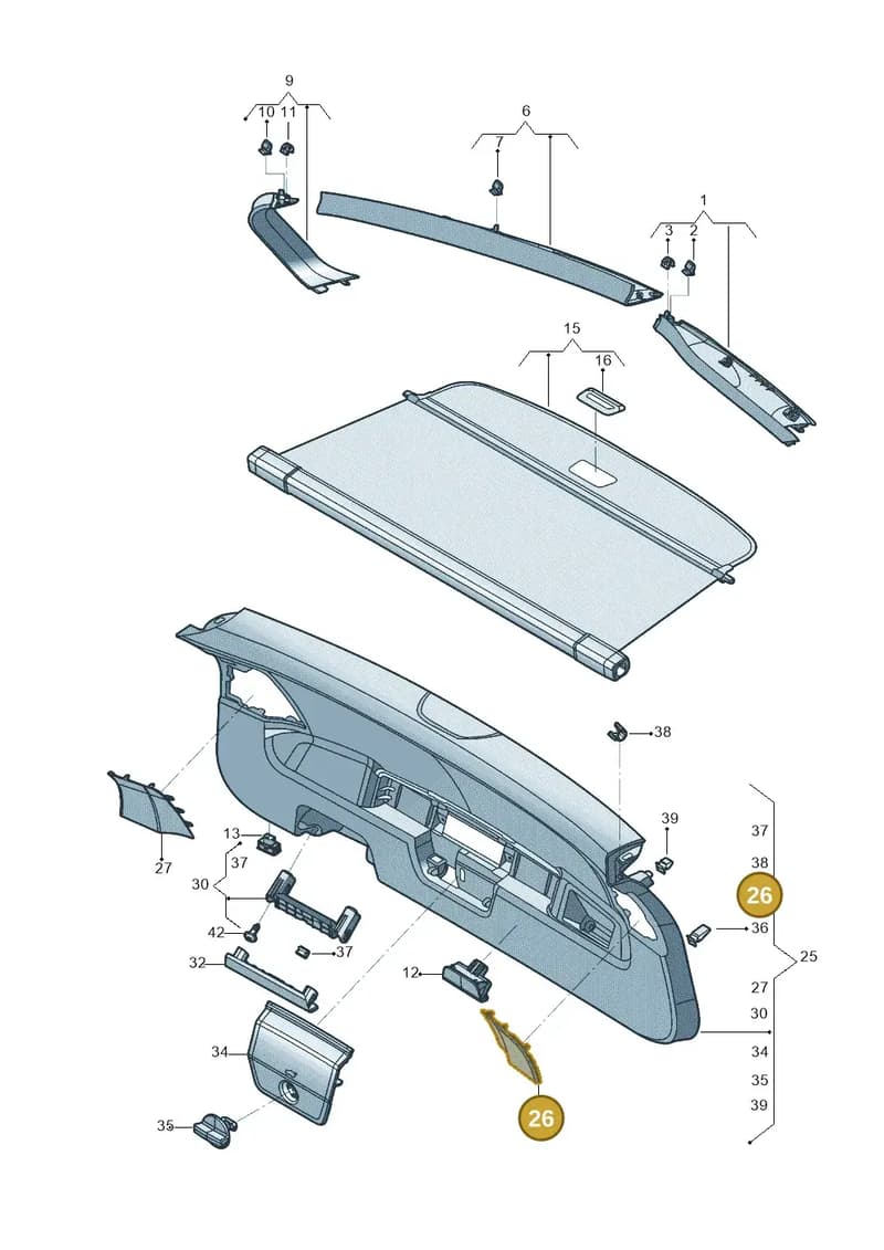 5FJ86765782V — SEAT Tarraco (2018-2024) diagram 833867900, position 26