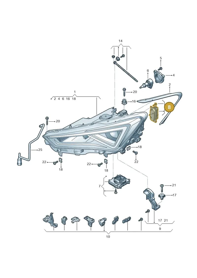 5FJ941476 — SEAT Tarraco (2018-2024) diagram 591941000, position 8