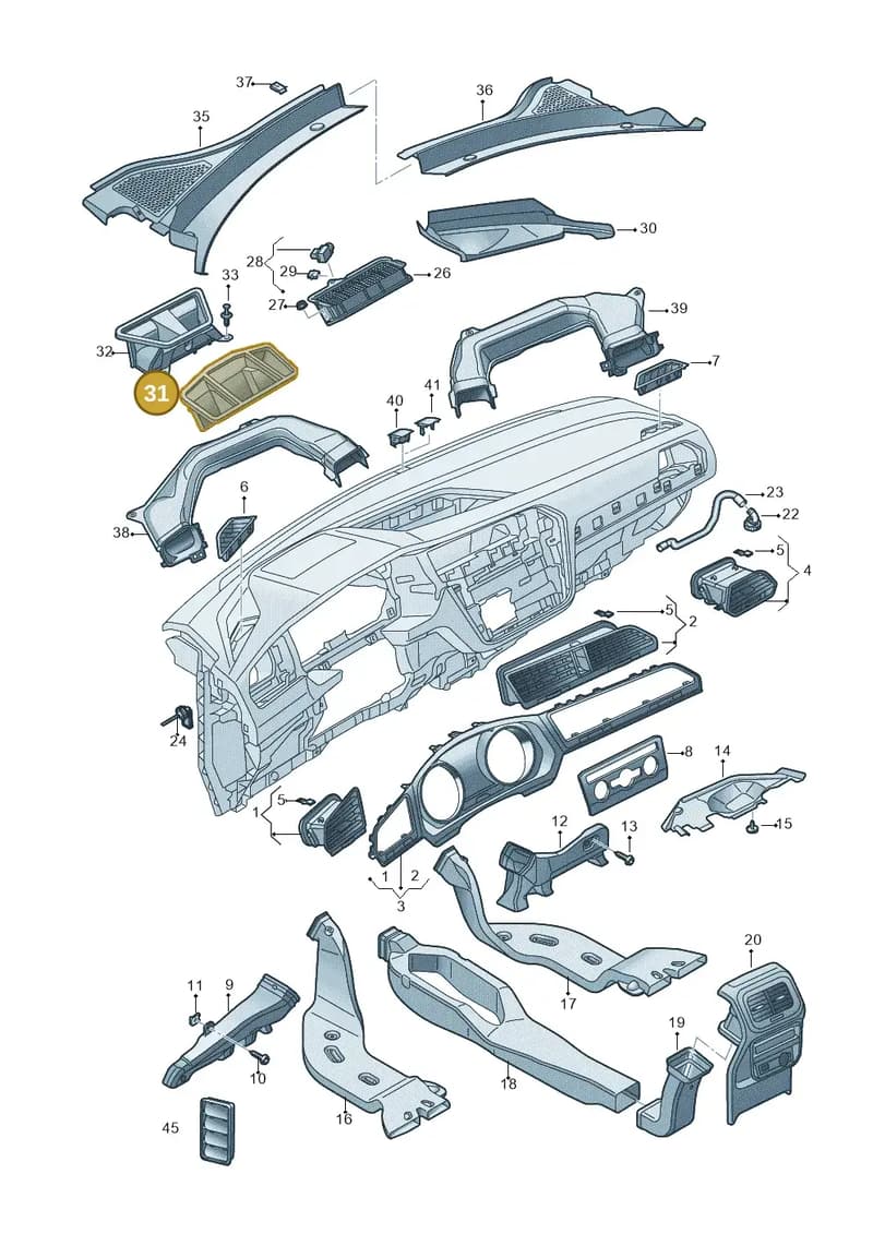 5FK819241 — SEAT Tarraco (2018-2024) diagram 884819300, position 31