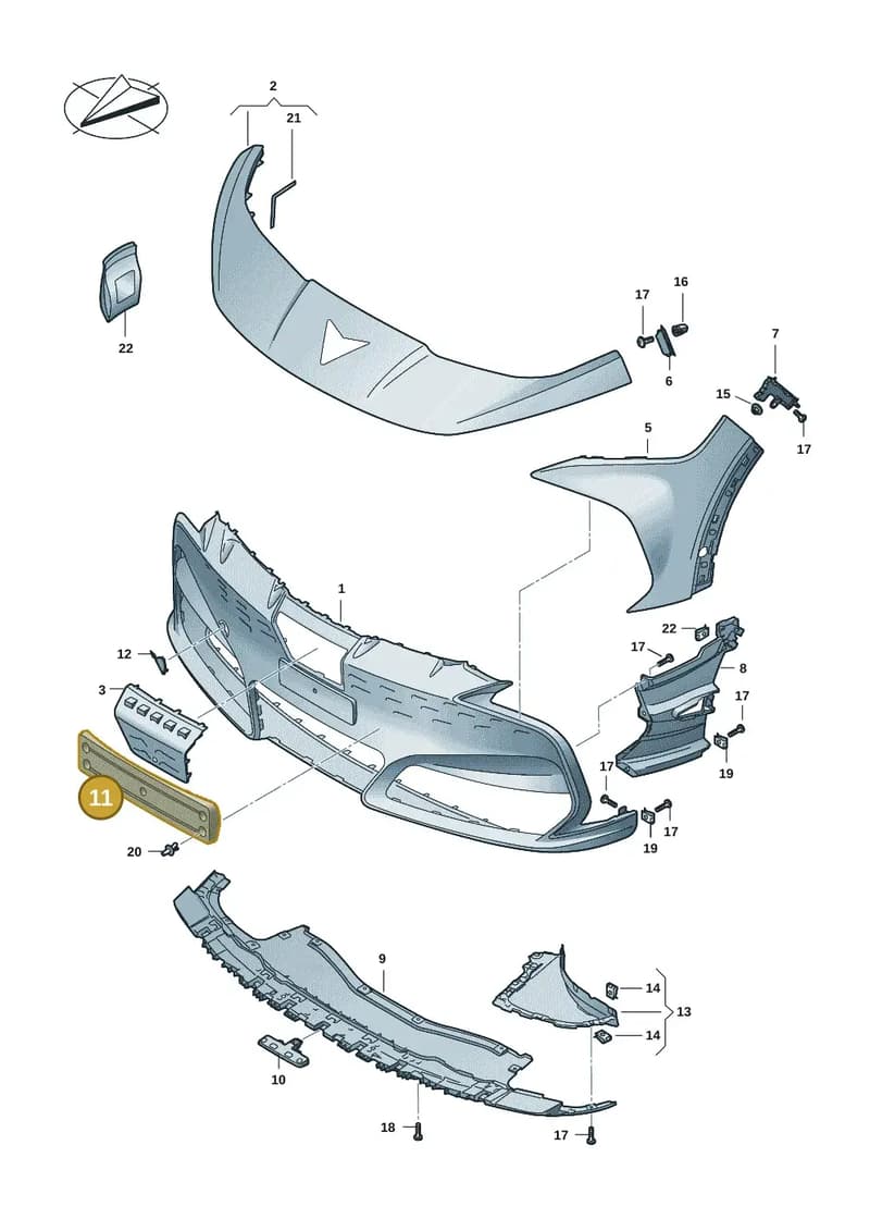 5FL807287B9B9 — SEAT CUPRA Tavascan (2023-) diagram 20h807010, position 11