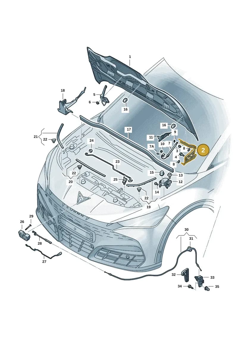 5FL823306 — SEAT CUPRA Tavascan (2023-) diagram 20h823000, position 2