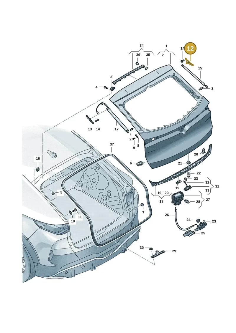 5FL827428 — SEAT CUPRA Tavascan (2023-) diagram 20h827000, position 12