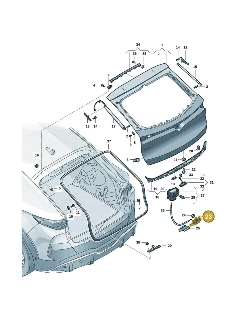 5FL827506 — SEAT CUPRA Tavascan (2023-) diagram 20h827000, position 23