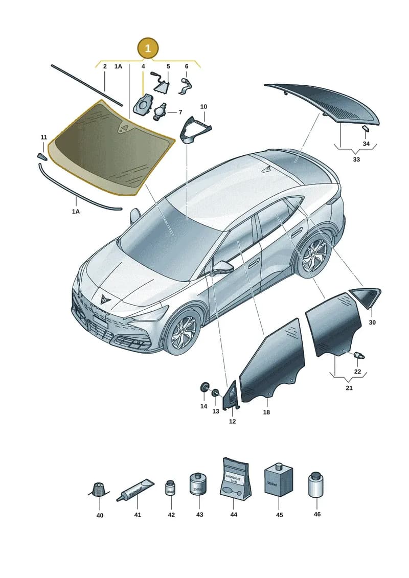 5FL845011DNVB — SEAT CUPRA Tavascan (2023-) diagram 20h845000, position 1