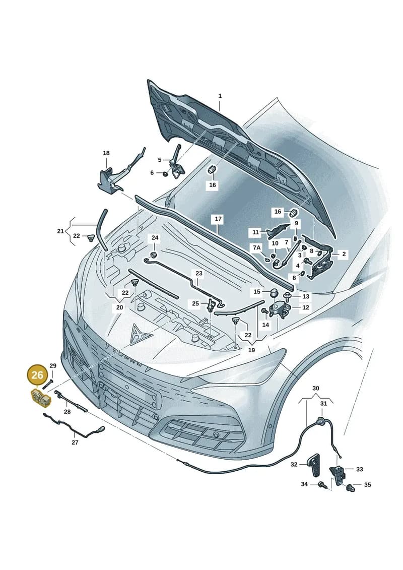 5FM823509 — SEAT CUPRA Tavascan (2023-) diagram 20h823000, position 26