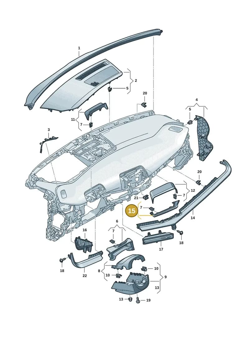 5FM8572311QB — SEAT CUPRA Tavascan (2023-) diagram 20h857010, position 15