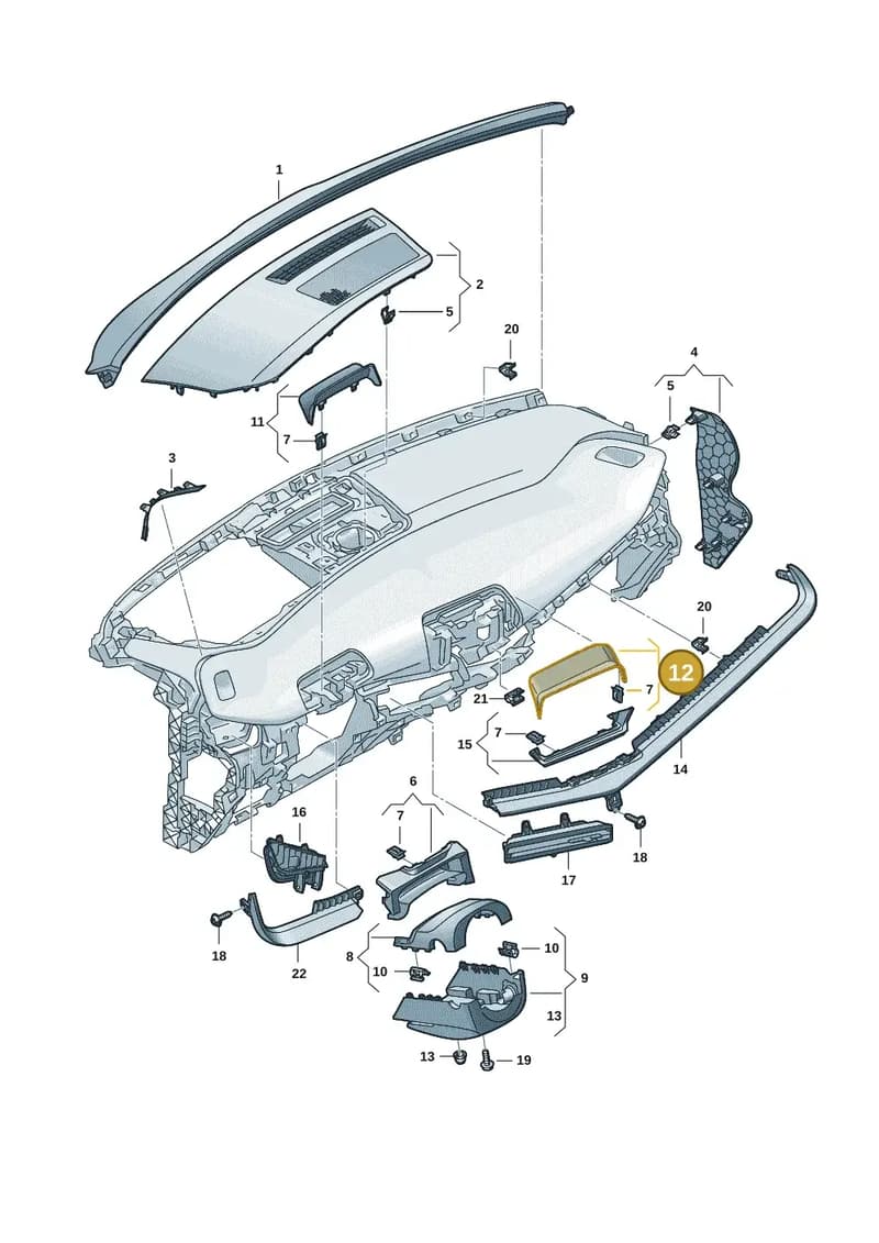 5FM8580631QB — SEAT CUPRA Tavascan (2023-) diagram 20h857010, position 12