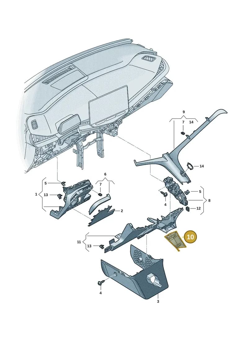 5FM8580794PK — SEAT CUPRA Tavascan (2023-) diagram 20h857020, position 10