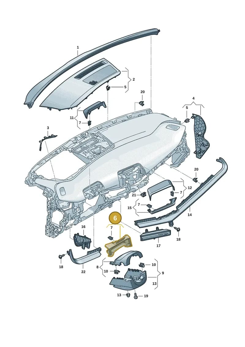 5FM858349OYS — SEAT CUPRA Tavascan (2023-) diagram 20h857010, position 6