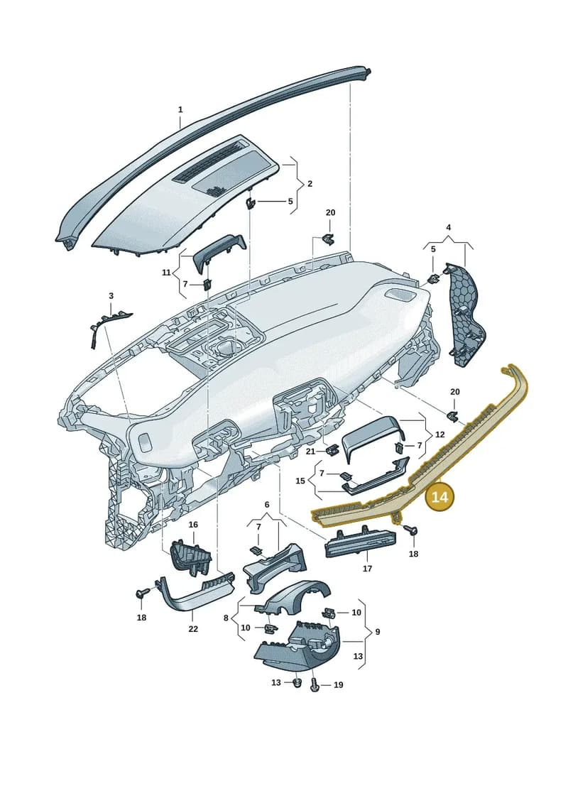5FM858415OUM — SEAT CUPRA Tavascan (2023-) diagram 20h857010, position 14