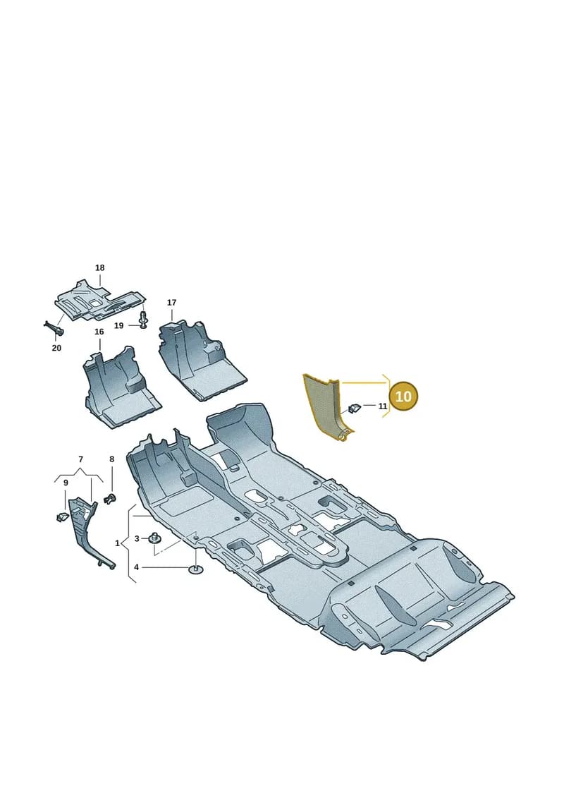 5FM863484A4PK — SEAT CUPRA Tavascan (2023-) diagram 11h863000, position 10
