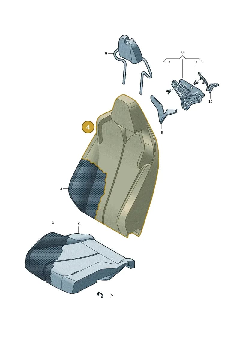5FM881805AOWB — SEAT CUPRA Tavascan (2023-) diagram 20h881070, position 4