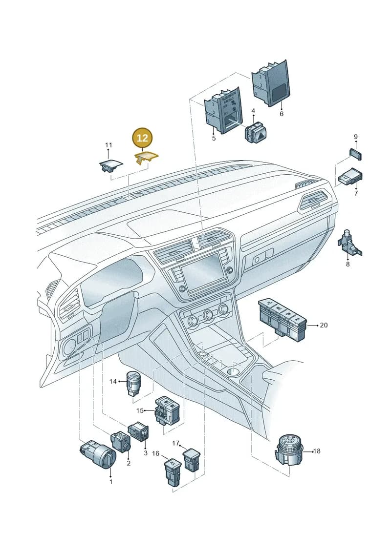 5NA919068 — SEAT Tarraco FR (2018-2024) diagram 884941500, position 12