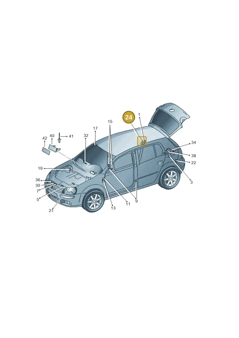 5P0010375S — SEAT Altea XL Reference (2010-2013) diagram 420010000, position 24