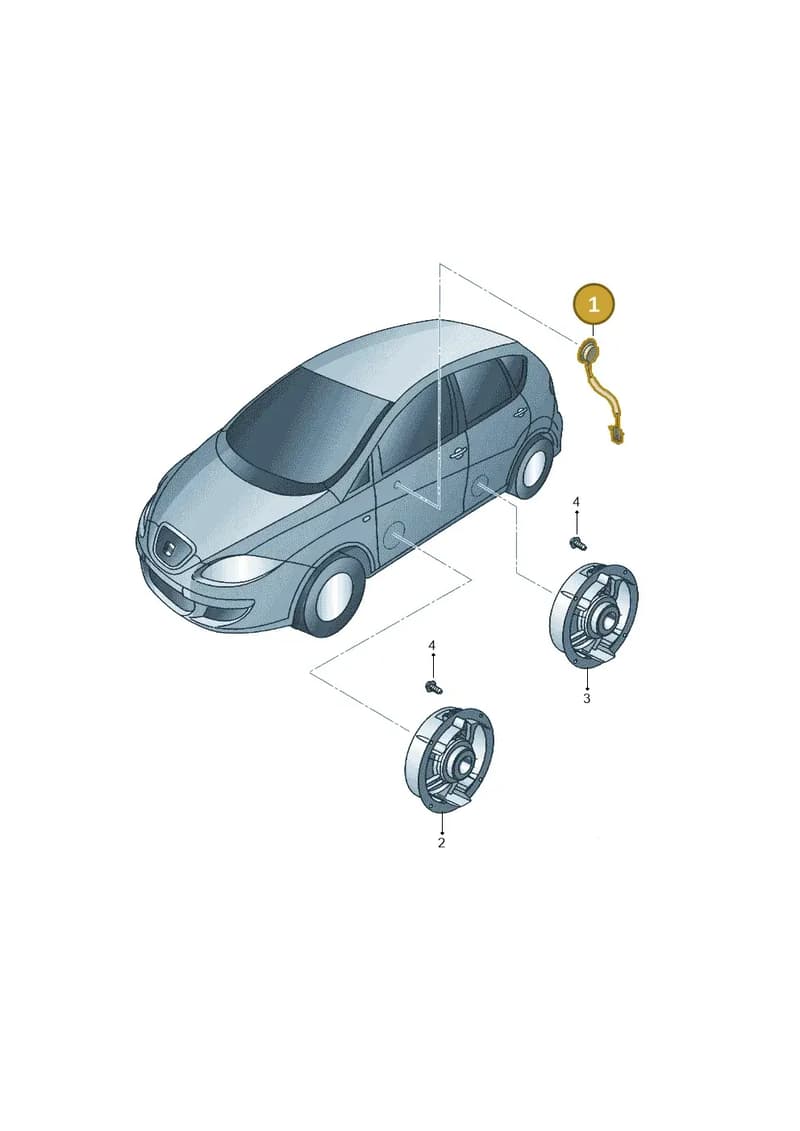 5P0035411 — SEAT Altea XL (2013-) diagram 418035350, position 1