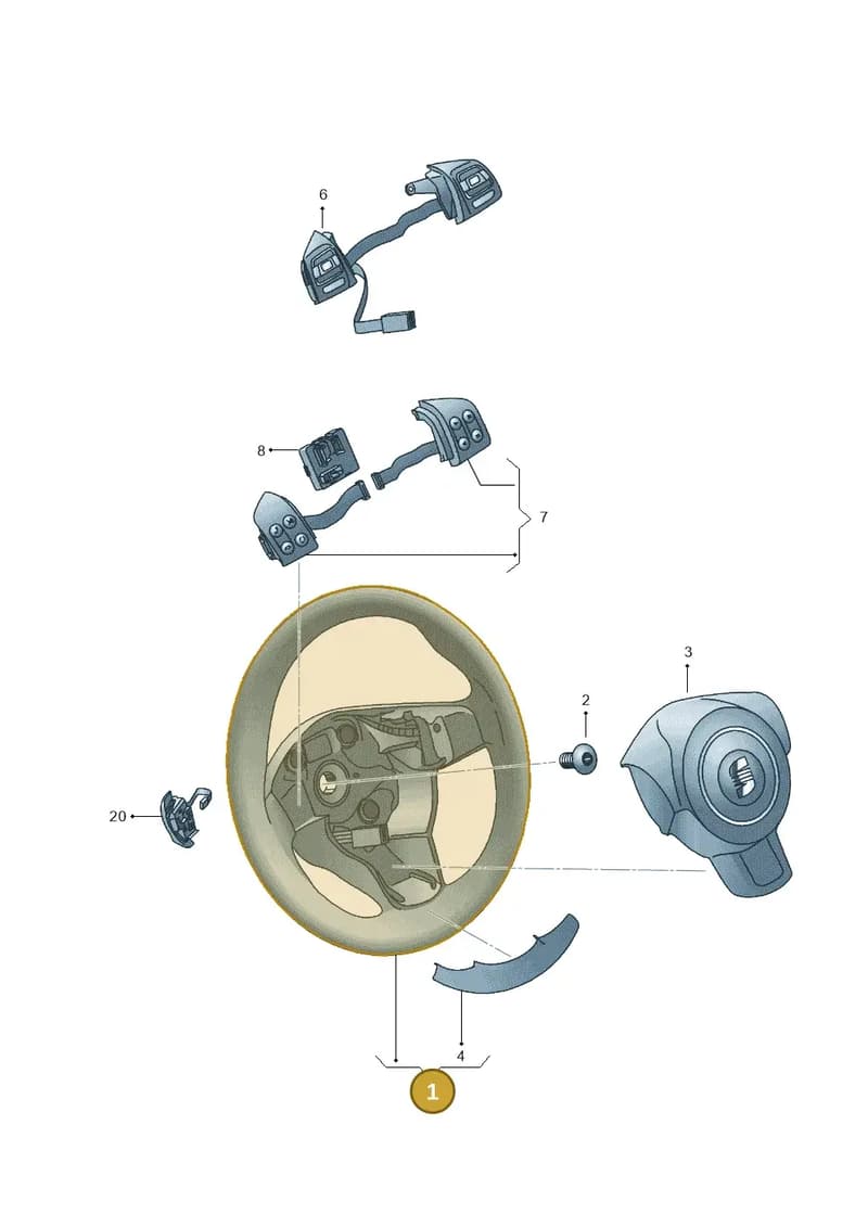 5P0419091AR6F3 — SEAT ALTEA                  07> (2006-) diagram 456419200, position 1