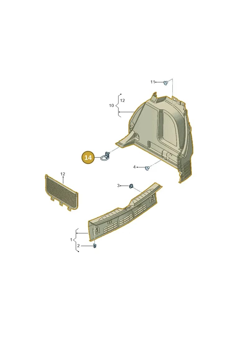 5P0801983A — SEAT Leon Stylance (2010-2012) diagram 456867800, position 14
