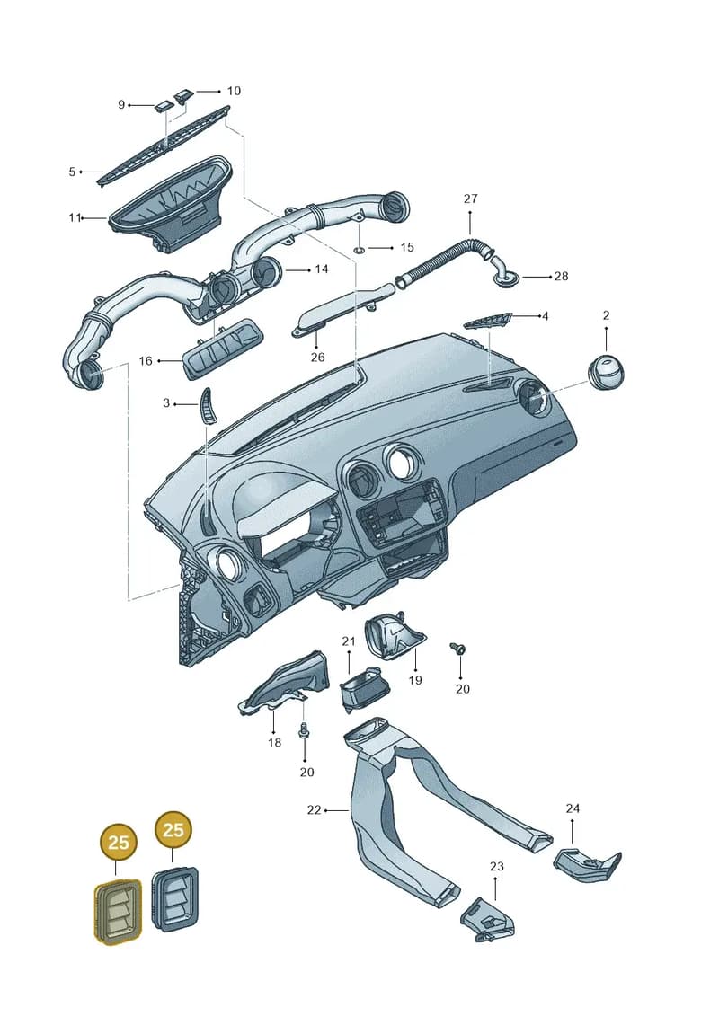 5P0819465A — SEAT Ibiza Reference (2011-2012) diagram 639819300, position 25