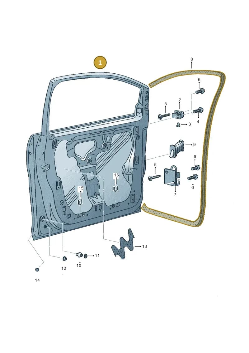 5P0831056A — SEAT ALTEA (2004-2006) diagram 418831000, position 1