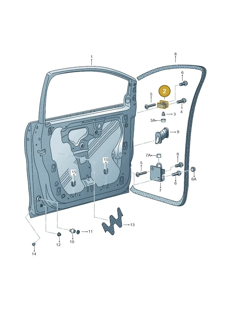 5P0831402B — SEAT Altea XL (2013-) diagram 498831000, position 2