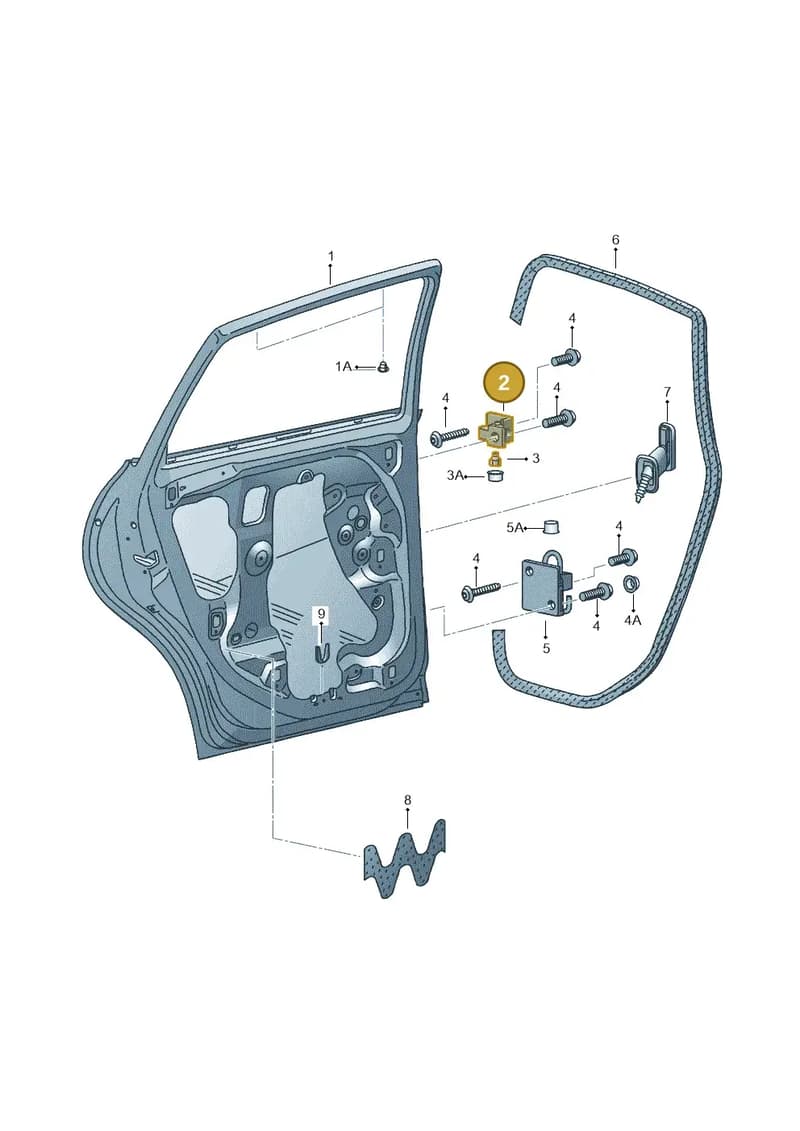 5P0833402D — SEAT Altea XL (2013-) diagram 498833000, position 2
