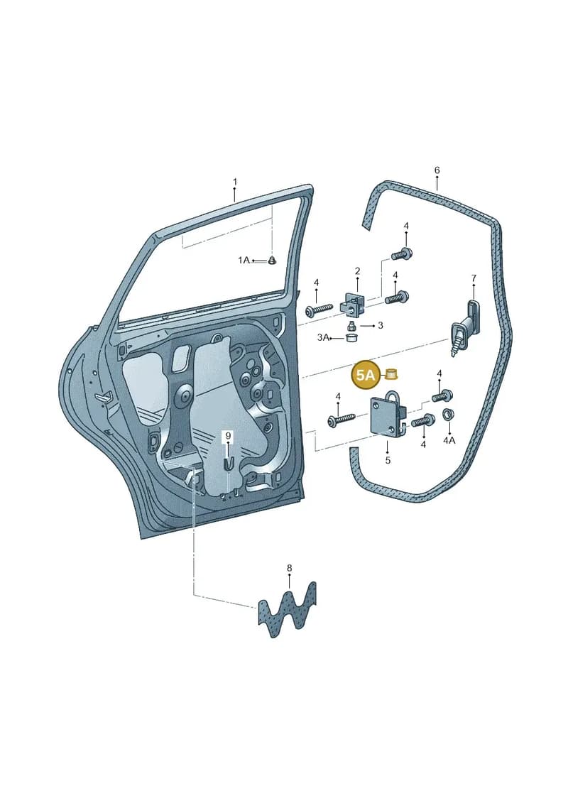 5P0837329B — SEAT Altea XL (2013-) diagram 498833000, position 5A