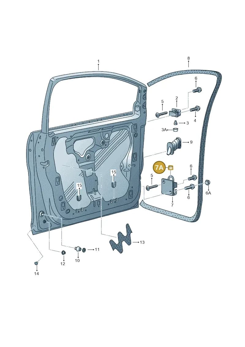 5P0837329B — SEAT Altea XL (2013-) diagram 498831000, position 7A