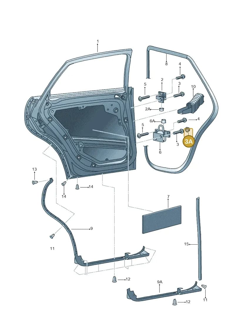 5P0837329C — SEAT IBIZA                  06> (2005-) diagram 468833100, position 3A